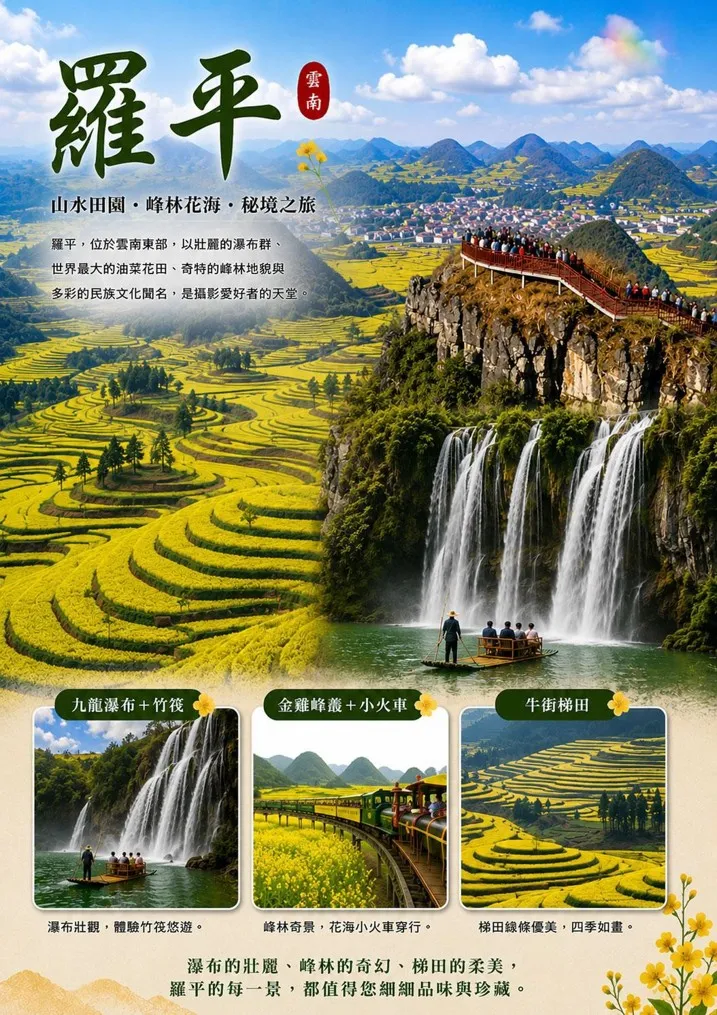 2027 昆明號｜雲貴黃金花季8日，沈浸萬畝櫻花園(B行程) 行程圖片 2