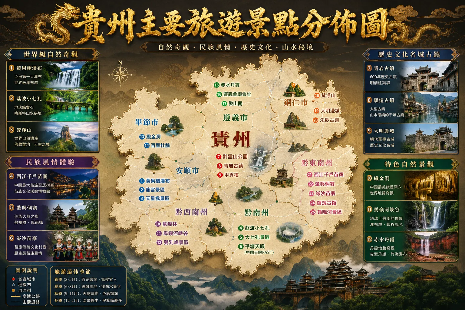 馬上有黔~經典全景貴州8天7晚·黃果樹·西江苗寨·大小七孔·無購物無自費 行程圖片 1