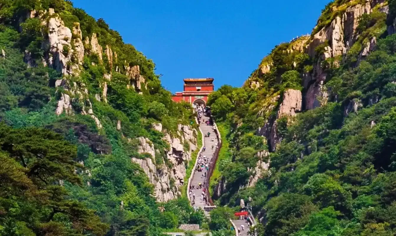 濰坊 ⭢ 泰安（岱廟賞銀杏·泰山景區雙纜車上下·南天門·天街·玉皇頂） 行程圖片 2