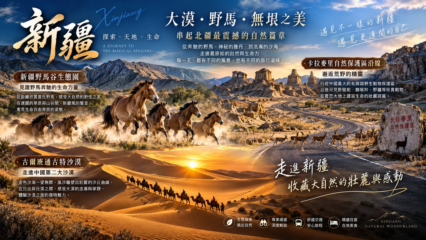 飛向新疆 開啟湖山草原之旅 行程圖片 2